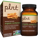 plnt Organic Cordyceps - Mushroom Herbal Formula to Support Endurance & Stamina (60 Organic Capsules)