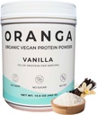 Organic Plant- Based - Rice, Pea, Pumpkin Seed Protein Powder - Vanilla - Digitale enzymer inkluderet, Ingen tilsætningsstoffer, Dairy- Free, Soy- Free, Keto- Friendly, Gluten- Free, Non-GMO - 17 Serveringer (442g)