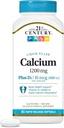 21st Century Calcium 600 + D Liquid Filled Softgels - 90 ct per Serving, Pack of 3