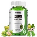 Soursop Graviola Gummies Soursop Leaves Extract- Natural Sour SOP Gummy w/Zinc & Vitamin C-Supports Immunity,Antioxidant,Liver & Digestive,Gluten Free,Vegan,60 Gummies