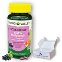 Melatonin 1Mg Kids- Grape Flavor Chewable Tablets, 60 Count (Pack of 1), Boxed by Fusion Shop Store