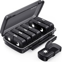 PULIV Ugentlig Pill Organizer 7 Dag 2 gange om dagen, Sort Damp- Bevis AM PM Pill Box 7 Dag, Pill sag med transportabel design, Stor Medicin Organizer til vitaminer, Medicin, Fiskeolier, Kosttilskud