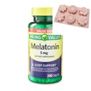 Spring Valley Melatonin Tablets Dietary Supplement Value Size, 5 mg, 240 Count + 1 Silicone Baking Mold (Style & Color Varies)