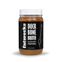 Fatworks Gourmet Cage-Free Duck Bone Broth, Traditional Flavor, Keto, Paleo, Collagen Rich, Preservative Free, 15 oz