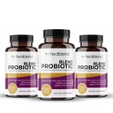 healblend Probiotic Caps Dietary Supplement Capsules, Probiotic for Women and for Men Digestive Health, Immune System Support, Non-GMO, Gluten-Free, 120 Veg Caps (3)