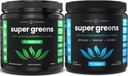 NutraChamps Super Greens Unflavored & Super Greens Tropical Bundle - 2 Month Supply