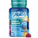Smurfs Kids Calm Gummies | Calming Gummies for Kids with Lemon Balm & L Theanine | Made with Real Fruit | Doctor Developed | Gelatin Free Non-GMO No Artificial Flavors or Colors | 20 Servings