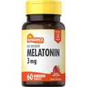 Sundance Vitamins Melatonin 3 mg Natural Berry Flavor - 60 Tablets, Pack of 3