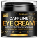 Koffein Eye Cream til anti-aging, mørke cirkler, poser, Puffiness. Great under øjet hud + ansigt strammende, Øjenløft Behandling for mænd og kvinder 1.7oz