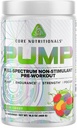 Core Nutritionals Pump Full- Spectrum Non- Stimulant Pre- Workout, med N03T Nitrat, Peak02, Alpha GPC, for maksimal Pump, Styrke og ydeevne 20 Servere (Sour Candy)
