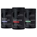 Sports Research® Sleep Pack - Pure Saffron Supplement 30 mg + Sleep Complex- Melatonin-Free + Ashwagandha Softgels
