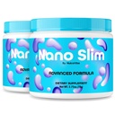 (2 Pack) NanoSlim – Premium Powder Formula with Natural Ingredients to Help Maintain Steady Energy, Active Body and Support a Healthier Lifestyle, Just 1 Scoop for a Better You (60 Servings)
