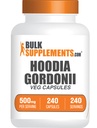 BulkSupplements.com Hoodia Capsules - Hoodia Gordonii Extract, Herbal Supplement - Gluten Free, 1 Capsule per Serving, 240 Count (Pack of 1)