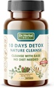 10 Dage Detox Natural Cleanse med Ease No Diet påkrævet (60 Mini Softgels)