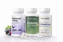 Balancebreens Melatonin + Probiotics + Colostrum Wellness Bundle