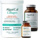 ALGAECAL Calcium, Vitamin D3 & Collagen Bundle - Hydrolyzed Collagen med klinisk-støttet Verisol, Fortibone & Fortigel, Plus Calcium, Vitamin ADEK, & Trace mineraler for ben sundhed & Anti- Aging