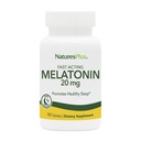 NaturesPlus Melatonin 20 mg - 90 Fast-Acting Tablets - Vegan, Gluten Free - 90 Servings