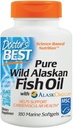 Doctor 's Best Pure Wild Alaskan Fish Oil med AlaskOmega, Heart, Brain, Mental Wellbeing, Eyes, Non- GMO, Gluten Free, 180 Marine Softgels