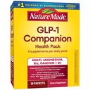 Nature Made GLP-1 Companion Health Pack, Multivitamin for Women and Men, Magnesium, Calcium, Vitamin D & B12, Nutritional Support for Weight Loss Diets, 30 Packets