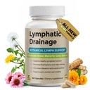 Lymphatic Drainage Supplements – Lymph System Support with Cleavers, Bromelain, Red Root, Dandelion & Echinacea for Fluid Balance, Puffy Mornings & Daily Lymphatic Wellness, 60 Capsules