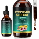 Lymphatic Drainage Drops, 21-in-1 6000mg High Potency Immune & Lymph System Support Supplement for Women & Men,Lymph System Drops - Immune Support, Cleanse & Detox
