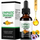 Lymphatic Drainage Drops - Herbal Lymph System Cleanse & Immune Support - Liquid with Echinacea, Elderberry, Ginger & Burdock Root - Vegan, Alcohol-Free, 1oz
