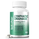 Lymphatic Drainage Supplements, Natural Herbal Supplement for Immune Health & Fluid Balance, with Echinacea, Dandelion, 90 Capsules Lymph Drainage Capsules for Women & Men