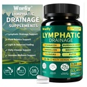 Lymphatic Drainage Supplements, 18-in-1 Herbal Blend with Echinacea, Cleavers, Dandelion, Burdock Root & Rutin, Lymphatic Support for Women & Men, 120 Capsules