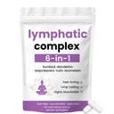 6-in-1 Lymphatic Complex,Lymphatic Drainage Supplements|Herbal Blend with Dandelion, Burdock, Bromelain, Cleavers Extract & More | Vegan，Non-GMO (1)