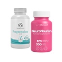 LongLifeNutri Pregnenolone 100 mg + Centrophenoxine 300 mg Bundle – 300 Vegetarian Capsules, Multi-Month Supply, cGMP Standards, Made in USA