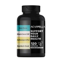 ACAPPELLA Sea Moss Ashwagandha Black Seed Oil Burdock Root Capsule with Vitamin C & D3 Turmeric Bladderwrack Supplement，Mixed Apple Cider Vinegar Elderberries Chlorophyll Element (1)