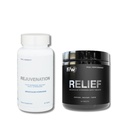 DRINK HRW Rejuvenation Molecular Hydrogen Water Tablets (60ct) + Relief Hydrogen Bath Tablets (60ct)