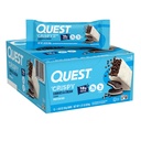 Quest Nutrition Crispy Cookies & Cream Hero Protein Bar, 18g Protein, 1g Sugar, 3g Net Carb, Gluten Free, Protein Snack, Keto Friendly, 12 Count (Pack of 12)