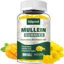 Mullein Gummies for Lungs, Mullein Leaf Extract Supplement for Digestive & Respiratory & Immune Support with Bromelain, Quercetin, Mango Flavor, 60 Count