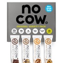 No Cow Vegan Protein Bars, Upgraded Original Variety Pack | 20g Plant Based Protein, Gluten Free, Dairy Free, Soy Free, Keto Friendly, Low Sugar, High Fiber Snack Bars | Pack of 12