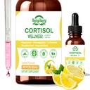 Suiyilary Cortisol Liquid Drops Support Supplements for Men and Women, Cortisol Detox Hormone Balance with Magnesium, Ashwagandha, L-theanine for Mood Support, Lemon Flavor, 60ml (60ml)