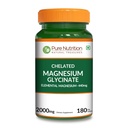 Pure Nutrition MagG - Chelated Magnesium Glycinate | 180 Tabs | 440 mg Elemental Magnesium per Serving | High Absorption Formula for Daily Wellness