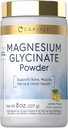Carlyle Magnesium Glycinate | 8 oz Powder | Lemon Flavor | Vegan, Non-GMO, Gluten Free Supplement
