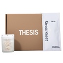THESIS Stress Reset with Caffeine, Supplement for Men & Women with Ashwagandha, Vitamin D3, L Theanine & Saffron, Kit with Glass Bottle & Refill Sachets, Vegan, Non GMO, 25 Servings, 1 Month Supply