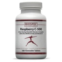 BIOSPEC NUTRITIONALS Raspberry C-500 – Chewable Immune and Antioxidant Support - Vitamin C, Vitamin A, and Citrus Bioflavonoids