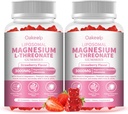 2 Pack Liposomal Magnesium Threonate High-Potency 3000mg Gummies,Liposomal Enhance 98% Absorption,Magnesium L-Threonate Supplements, Muscle & Bone Wellness for Kids & Adults