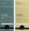 Perrelel Conception Support Pack & Mænds Multi Support Pack, Prenatal Multivitamin til Fertilitet Wellness & Daily Multivitamin til Mænd Wellness, 60 Daily Pill Packs