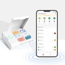 Comfytemp Medicine Box - Smart Medication Organizer med gratis App, Pill Plan på Pill Box, Alarm Reminder, 4 store afdelinger, Genopladelige Portable Travel Pill Box for Medicine / Vitaminer / Kosttilskud
