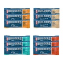 CLIF BUILDERS Protein Bars - 4-Flavor Variety Pack - 20g Plant Based Protein - Gluten Free - Non-GMO - Low Glycemic - No Artificial Sweeteners - 2.4 oz. (12 Count)