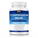 Mentara Relify Compression Relief Capsules with 1000mg Magnesium Complex for Women & Men, Support Back, Spine & Discs, Reduces Pressure, Non-GMO, 90 Capsules