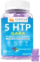 5-HTP GABA Gummies Blend 1700mg, Sugar- Free Call Gummies med L Theanine, Magnesium, Ashwagandha, Omega- 3-6-9, Vitamin D3, B6 til naturlige Zzzs, Mood, Brain- Calm, Blueberry Flavor 60Count