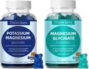 Kalium Gummier og Magnesium Glycinat Gummies 500mg Sukker Gratis for voksne og børn, Vegan, Pectin, Non- GMO, Gluten Free