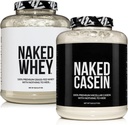 NAKED Grass Fed Protein Bundle: 5LB Unflavored Whey and 5LB Unflavored Casein