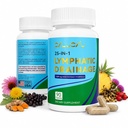 Lymphatic Drainage Capsules, Lymphatic System Support Supplement for Fluid Balance & Bloating Comfort, Herbal Lymph Support Supplements with Cleavers, Dandelion, Burdock, Enzymes, 90 Ct