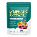 Lymphatic Drainage Supplements (240 Softgels), Plant-Based Blend with Echinacea, Dandelion & Burdock Root, Fluid Balance & Immune Health, Lymph System Support Supplement for Women & Men